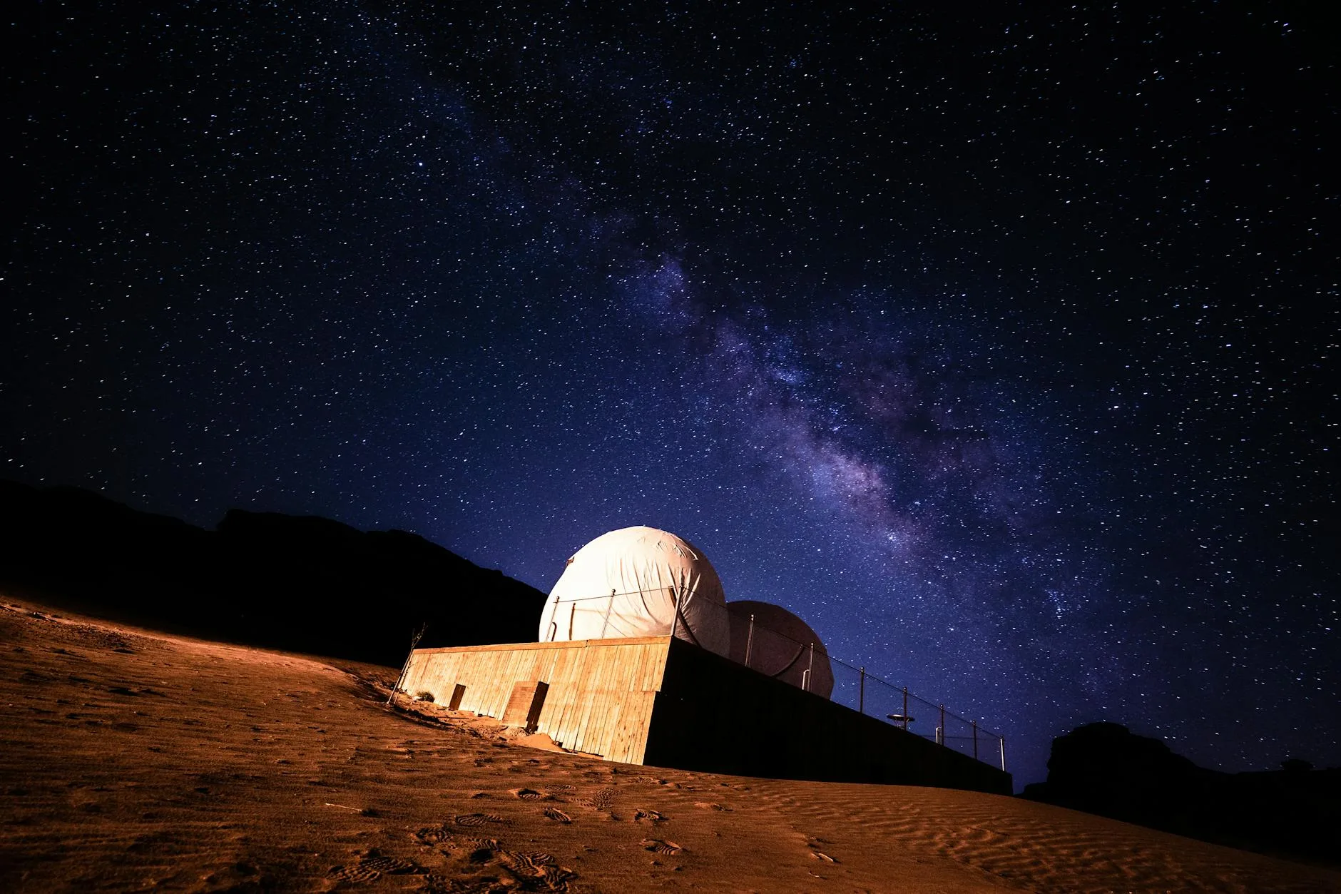 Le ciel étoilé du Wadi Rum
